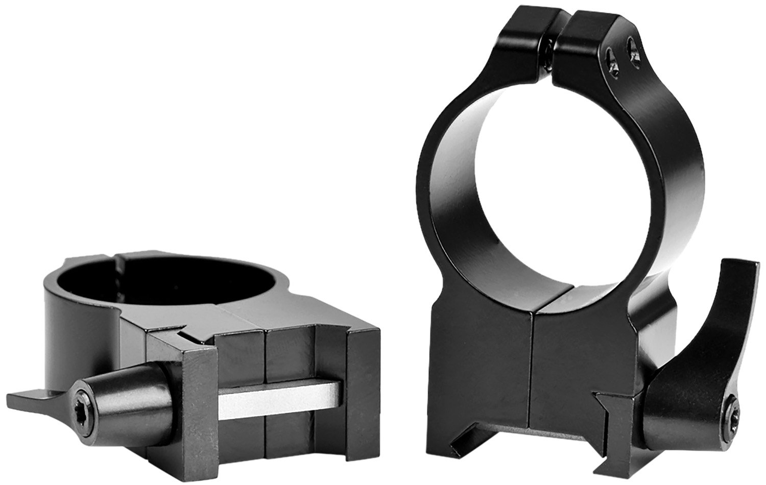 Warne 216LM Vertical Rings Maxima Matte Black 30mm Extra High Quick Detach 0 MOA