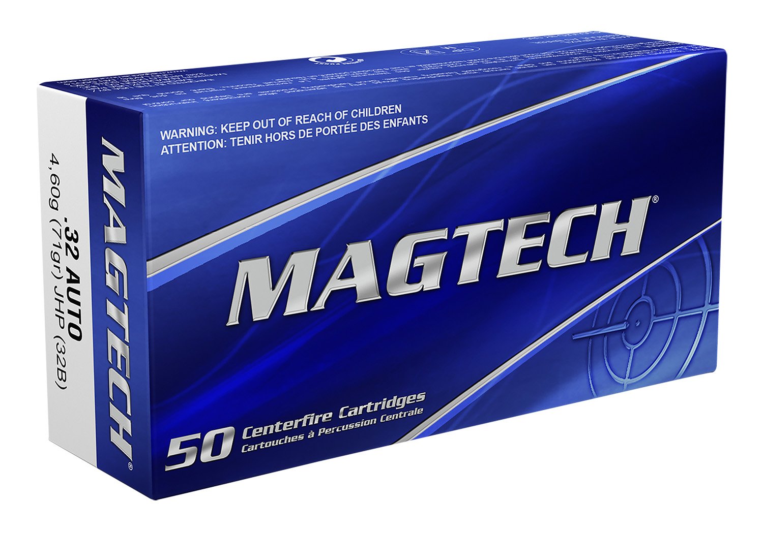 Magtech 32B Range/Training 32ACP 71gr Jacketed Hollow Point 50 Per Box/20 Case Magtech 32B Range/Training 32ACP 71gr Jacketed Hollow Point 50 Per Box/20 Case