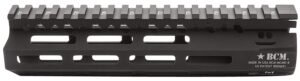 BCM MCMR8556BLK BCMGunfighter MCMR 8" M-LOK, Free-Floating Style Made of Aluminum with Black Anodized Finish for AR-Platform