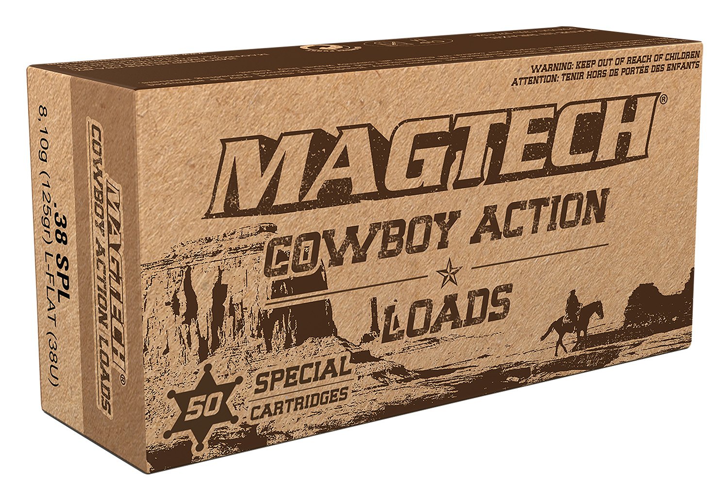 Magtech 38U Cowboy Action 38Special 125gr Lead Flat Nose 50 Per Box/20 Case Magtech 38U Cowboy Action 38Special 125gr Lead Flat Nose 50 Per Box/20 Case