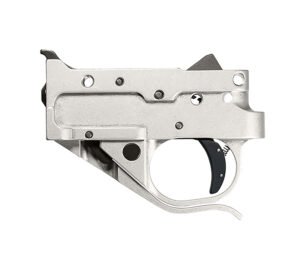 Timney Triggers 10221C16 Replacement Trigger Single-Stage Curved Trigger with 2.75 lbs Draw Weight & Silver/Black Finish for Ruger 10/22