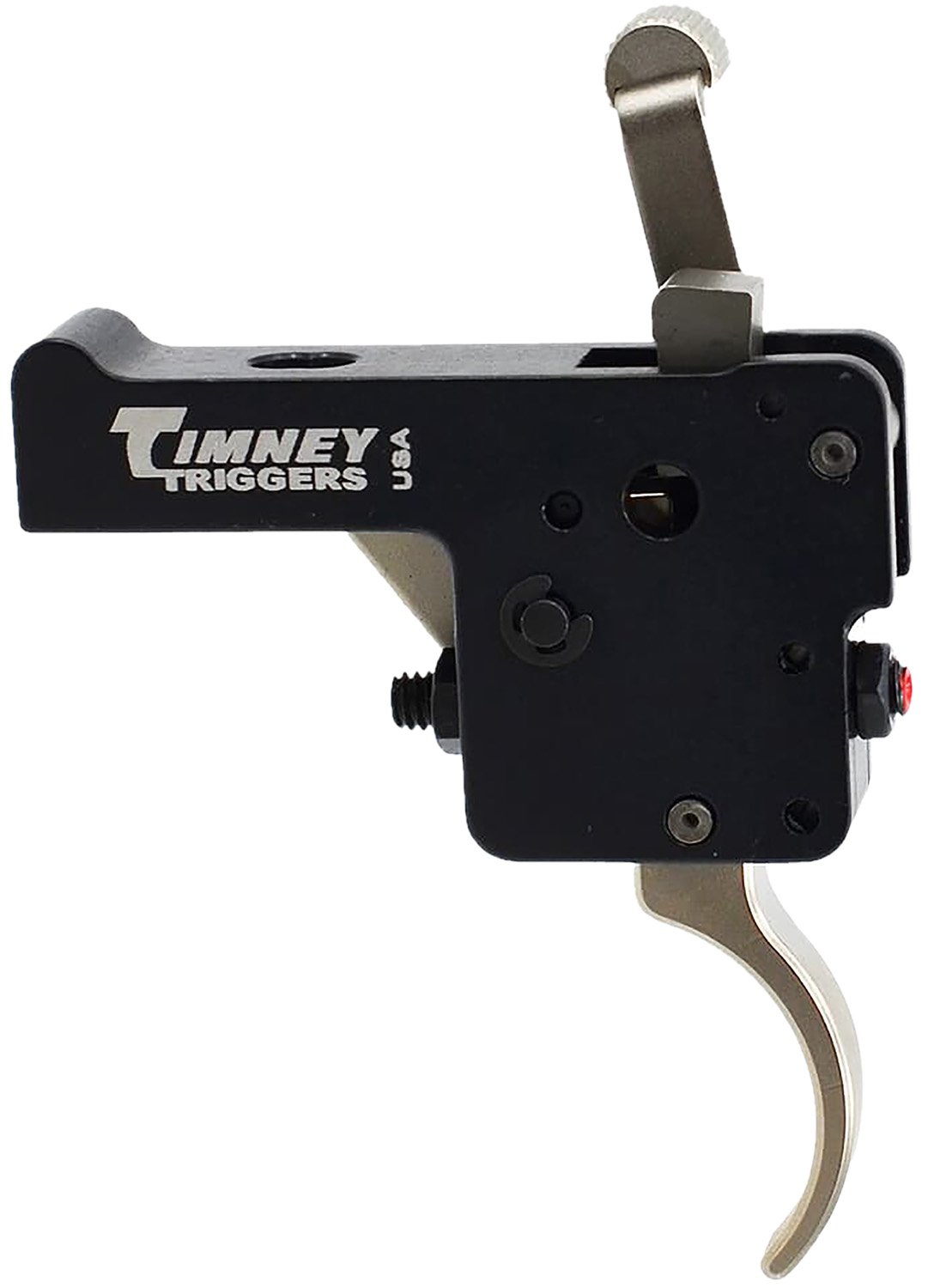Timney Triggers 60916 Featherweight Deluxe Curved Trigger with 3 lbs Draw Weight & Black/Nickel Finish for Howa 1500 Timney Triggers 60916 Featherweight Deluxe Curved Trigger with 3 lbs Draw Weight & Black/Nickel Finish for Howa 1500