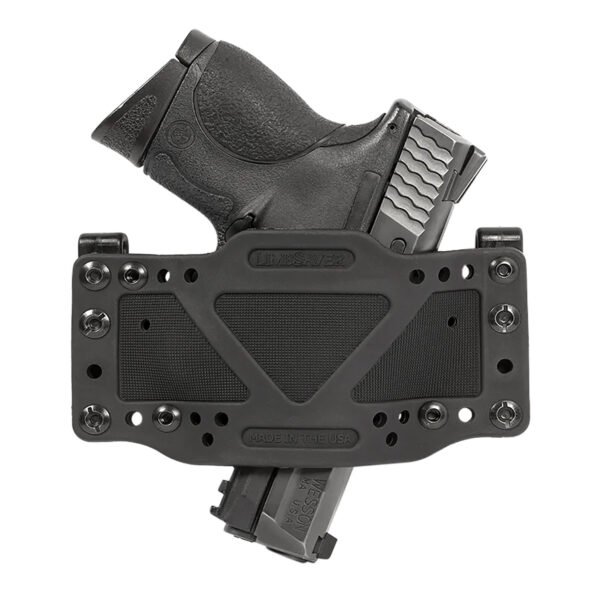 Limbsaver 12501 CrossTech  IWB/OWB Black Polymer Belt Clip Fits Universal Handgun Ambidextrous