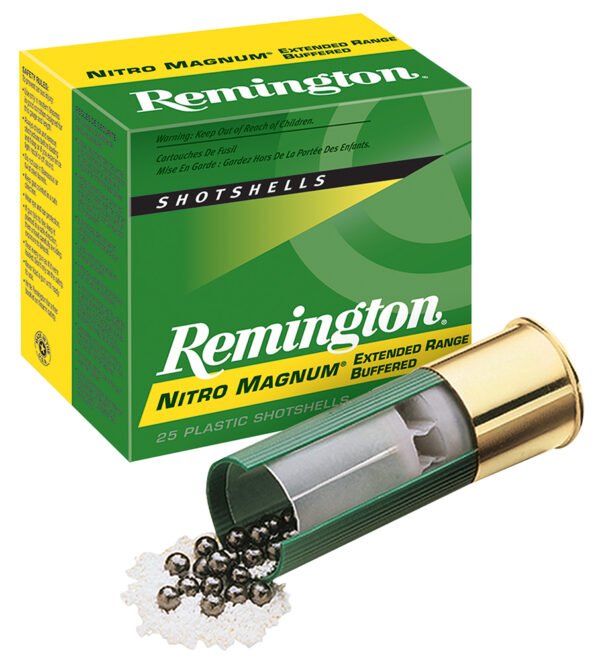 Remington Ammunition 20672 Nitro Magnum  20Gauge 3″ 1 1/4oz 4Shot 25 Per Box/10 Case