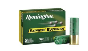 Remington Ammunition 20640 Express Buckshot 12Gauge 3″ 4Buck Shot 5 Per Box/ 50 Case
