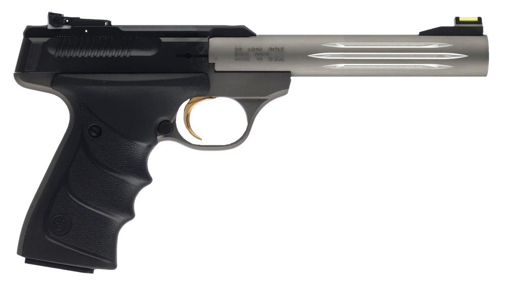 Browning 051461490 Buck Mark Lite *CA Compliant 22 LR 10+1 5.50″ Matte Gray Fluted Barrel, Serrated Steel Slide, Matte Gray Aluminum Frame & Black Ultragrip RX Grips Browning 051461490 Buck Mark Lite *CA Compliant 22 LR 10+1 5.50″ Matte Gray Fluted Barrel, Serrated Steel Slide, Matte Gray Aluminum Frame & Black Ultragrip RX Grips