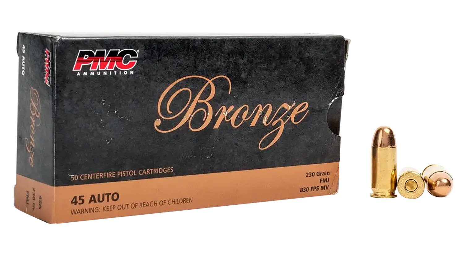 PMC 45A Bronze 45ACP 230gr Full Metal Jacket 50 Per Box/20 Case PMC 45A Bronze 45ACP 230gr Full Metal Jacket 50 Per Box/20 Case