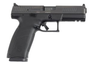 CZ P-10F OPTICS-READY 45 AUTO 13RD 4.5IN BARREL BLACK POYMER FRAME NITRIDE SLIDE FIXED SIGHTS 3 BACK STRAPS REVERSIBLE MAG CATCH 91591