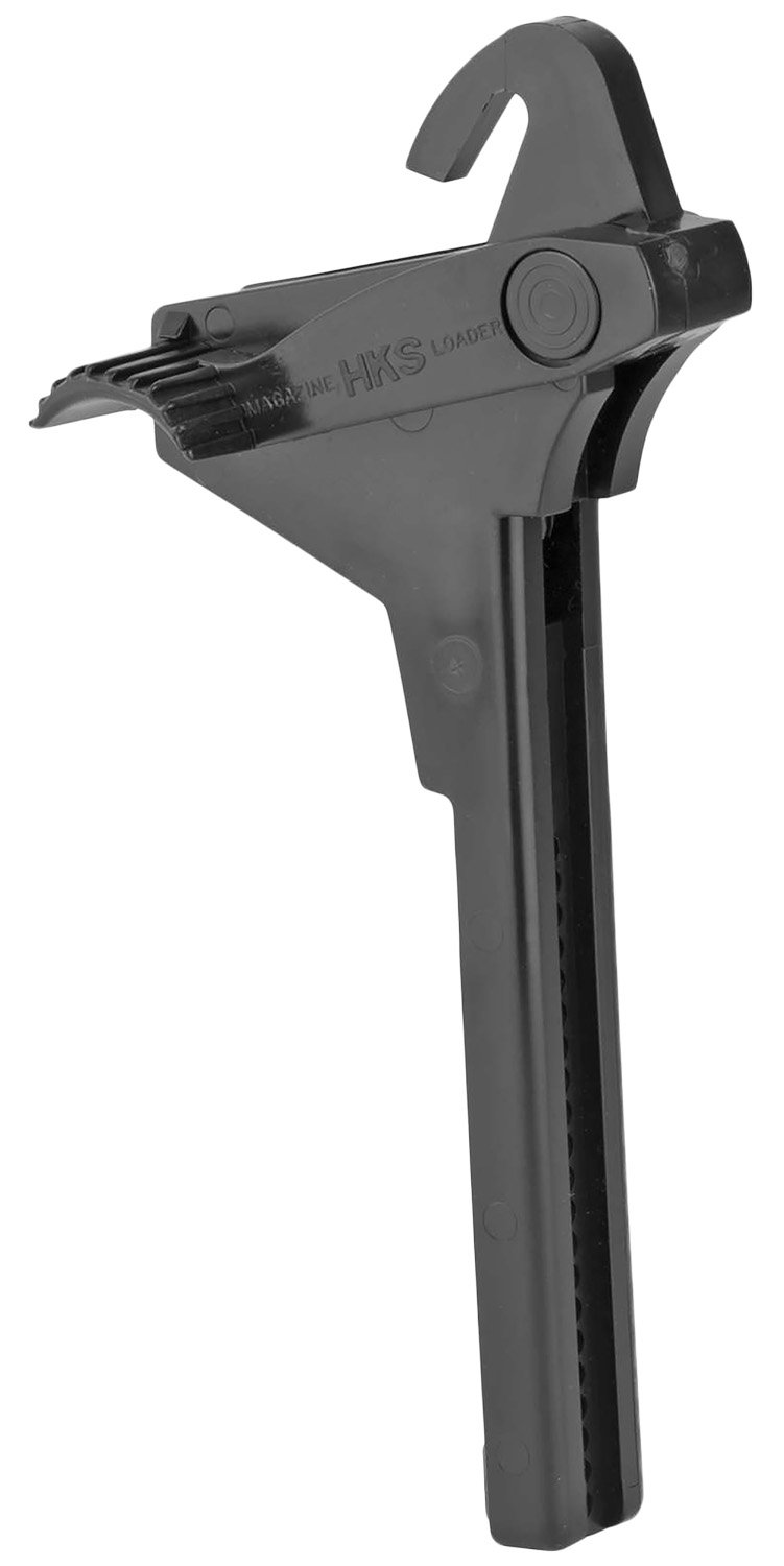 HKS 943 Single Stack Mag Loader Adjustable Style made of Plastic with Black Finish for 380 ACP Pistols HKS 943 Single Stack Mag Loader Adjustable Style made of Plastic with Black Finish for 380 ACP Pistols