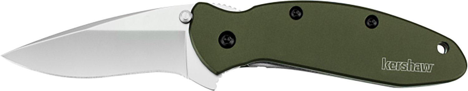 Kershaw 1620OL Scallion 2.40″ Folding Drop Point Plain Bead Blasted 420HC SS Blade Olive Drab Anodized Aluminum Handle Includes Pocket Clip Kershaw 1620OL Scallion 2.40″ Folding Drop Point Plain Bead Blasted 420HC SS Blade Olive Drab Anodized Aluminum Handle Includes Pocket Clip