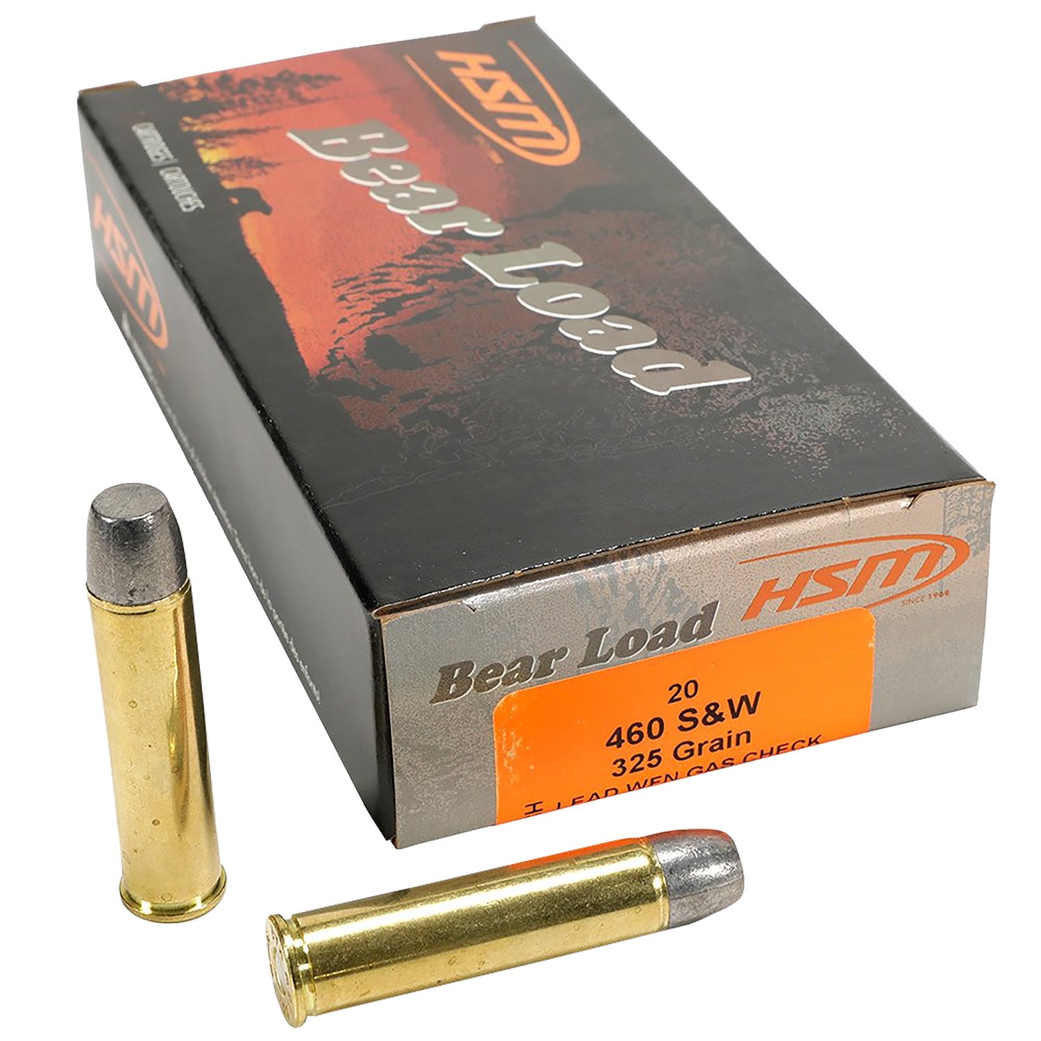HSM 460SW4N Bear Load 460 S&W Mag 325 gr Wide Flat Nose 20 Per Box/ 25 Case HSM 460SW4N Bear Load 460 S&W Mag 325 gr Wide Flat Nose 20 Per Box/ 25 Case