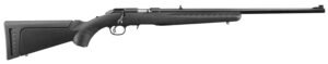Ruger 8301 American Rimfire Full Size 22 LR 10+1 22″ Satin Blued Steel Barrel & Alloy Steel Receiver w/Integral Scope Mount, Black Fixed Synthetic Stock, Right Hand