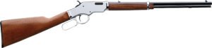 Taylors & Company 550223 Uberti Scout 22 LR Caliber with 14+1 Capacity, 19″ Blued Barrel, Chrome-Plated Metal Finish & Walnut Stock Right Hand (Full Size)