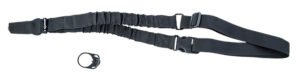 Caldwell 156215 Single Point Tactical Sling Black Nylon Adjustable Bungee AR Platform