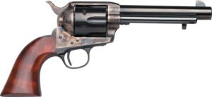 Taylors & Company 550903 1873 Cattleman Uberti Large 357 Mag/38 Special 6 Shot 5.50″ Blued Steel Barrel & Cylinder, Color Case Hardened Steel Frame, Walnut Navy Style Grip, Exposed Hammer