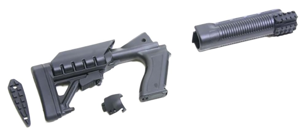 Archangel AA500 Tactical Pistol Grip Stock Black Synthetic 6 Position forMossberg 500, 590
