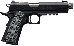 Browning 051820490 1911-22 Black Label SR Full Size 22 LR 10+1, 4.88" Stainless Steel Threaded Barrel, Matte Black Serrated Slide & Polymer Frame w/Beavertail & Picatinny Rail