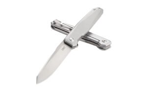 CRKT FACET SILVER 3.37" PLAIN EDGE