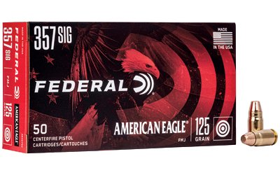 FED AM EAGL 357SIG 125GR FMJ 50/1000 FED AM EAGL 357SIG 125GR FMJ 50/1000