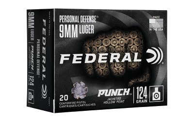 FED PUNCH 9MM 124GR PUNCH JHP 20/200 FED PUNCH 9MM 124GR PUNCH JHP 20/200
