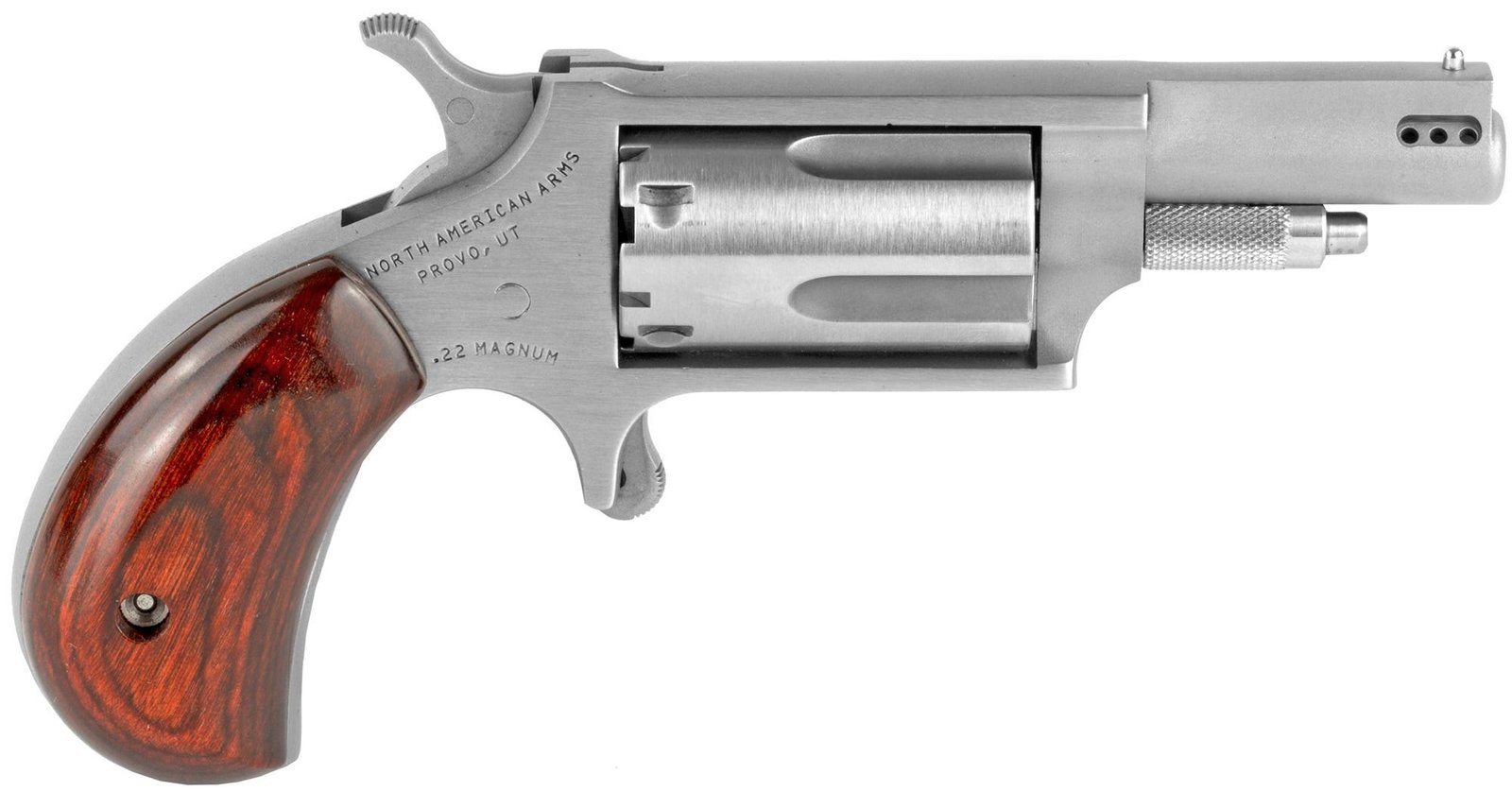NORTH AMERICAN ARMS MINI 22MAG REV 1-5/8″ SS PRTD NORTH AMERICAN ARMS MINI 22MAG REV 1-5/8″ SS PRTD
