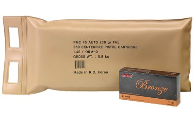 PMC BRNZ 45ACP 230GR FMJ 5 BX BP PMC BRNZ 45ACP 230GR FMJ 5 BX BP