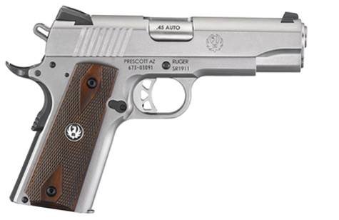 RUGER SR1911 45ACP SS 4.25″ 7+1 FS RUGER SR1911 45ACP SS 4.25″ 7+1 FS