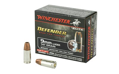 WIN DEFENDER 9MM 147GR JHP 20/200 WIN DEFENDER 9MM 147GR JHP 20/200