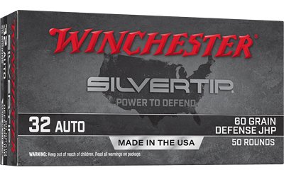 WIN SILVERTIP 32AUTO 60GR JHP 50/500 WIN SILVERTIP 32AUTO 60GR JHP 50/500
