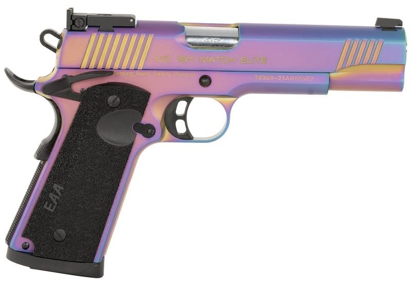 EAA CORP MC1911 45ACP MULTI PVD 5″ 8+1# EAA CORP MC1911 45ACP MULTI PVD 5″ 8+1#