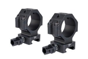SCOPE RINGS W/ Q-LOC - BLACK, TALL, FITS 30MM TUBES, 1.3"H