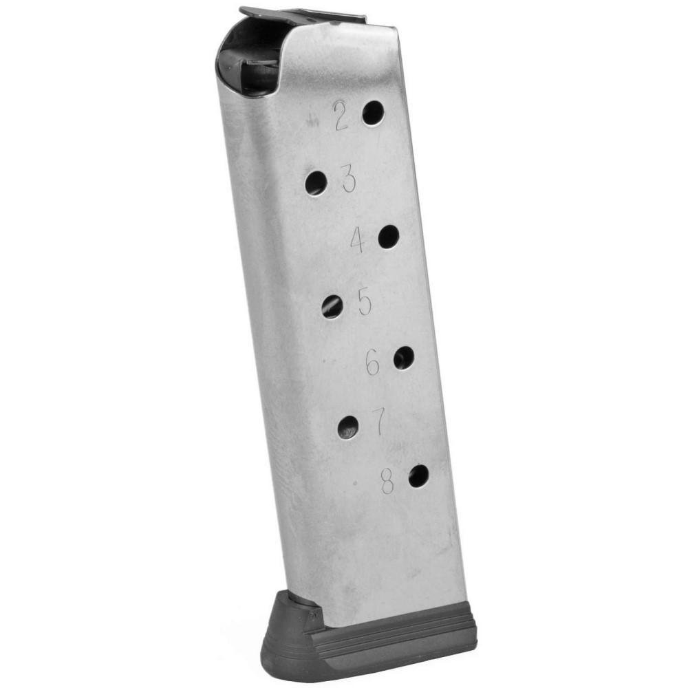 Colt 1911 Gov’t/Commander Handgun Magazine Stainless with Base Pad .45 ACP 8/rd Colt 1911 Gov’t/Commander Handgun Magazine Stainless with Base Pad .45 ACP 8/rd