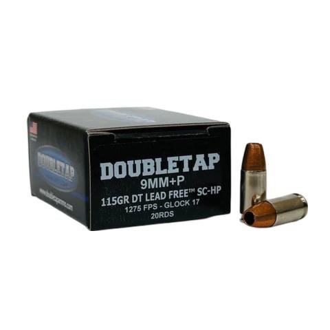 Double Tap DT Lead Free Handgun Ammunition 9mm(+P) 124gr SCHP1250 fps 20/cts Double Tap DT Lead Free Handgun Ammunition 9mm(+P) 124gr SCHP1250 fps 20/cts