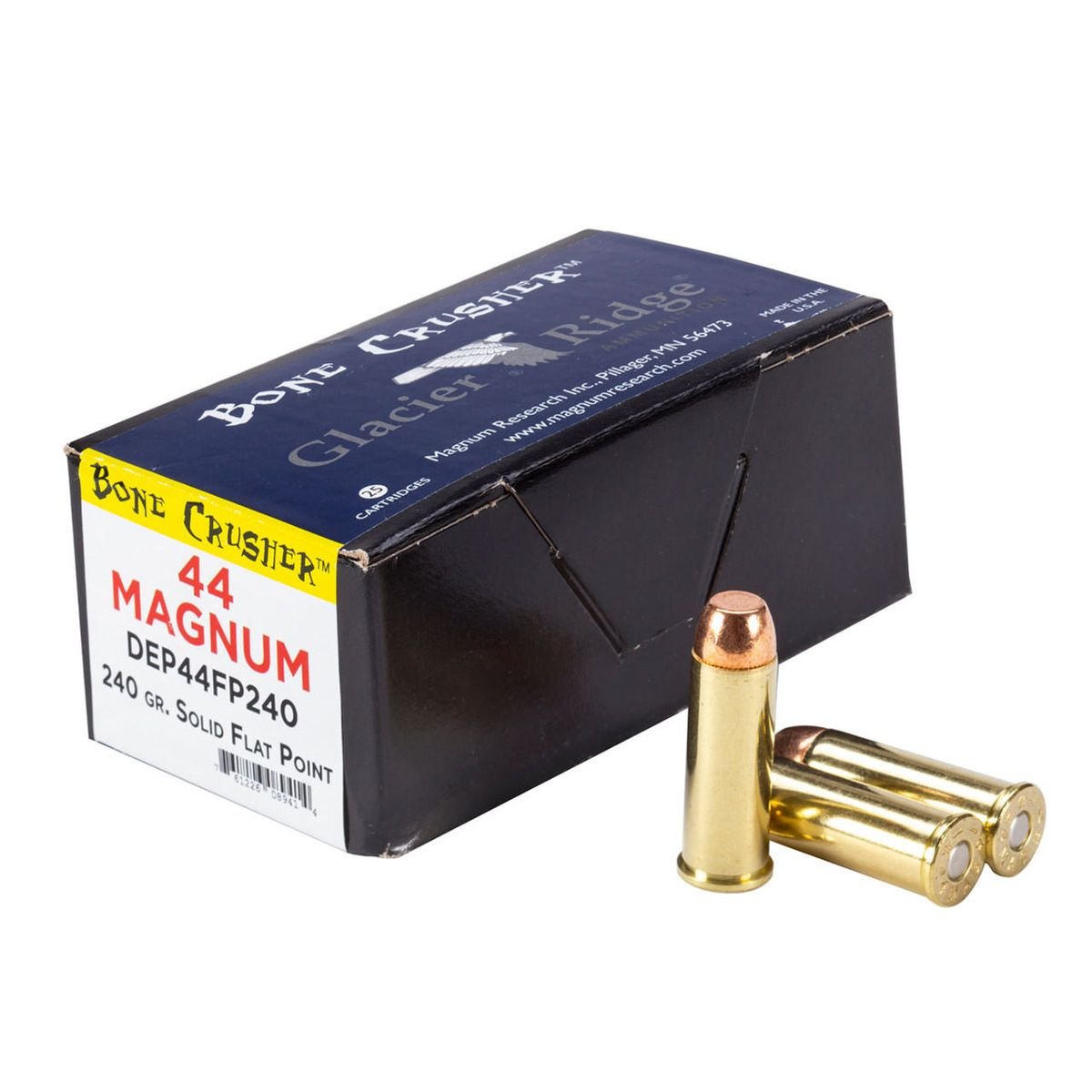 Magnum Research Desert Eagles Bone Crusher Handgun Ammunition .44 Rem Mag 240gr FP 25/ct Magnum Research Desert Eagles Bone Crusher Handgun Ammunition .44 Rem Mag 240gr FP 25/ct