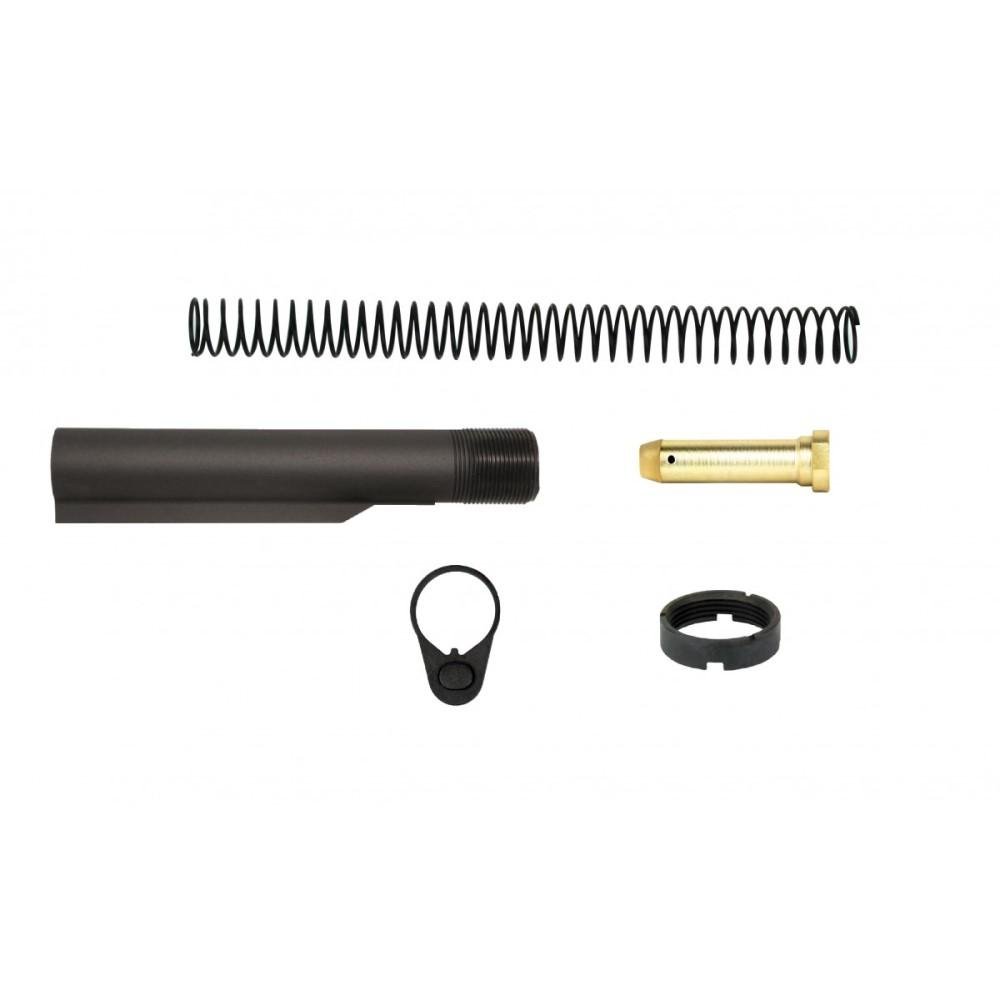 TacFire AR-15 6-Position Mil-Spec Buffer Tube Kit with Standard End Plate TacFire AR-15 6-Position Mil-Spec Buffer Tube Kit with Standard End Plate