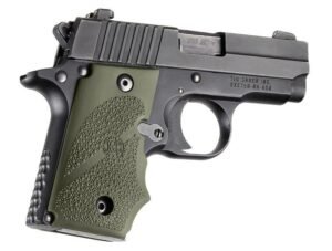 Hogue SIG Sauer P238 Rubber Grip with Finger Grooves OD Green