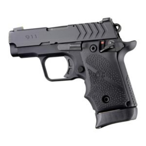 Hogue Overmolded Rubber Grip for Springfield 911 .380 Ambi Safety Black
