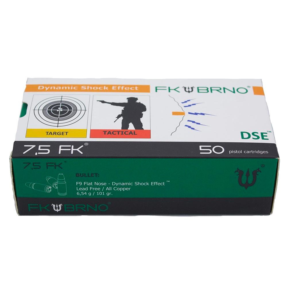 IFG F9 Copper Handgun Ammunition 7.5 FK 101gr LF 1950 fps 50/ct IFG F9 Copper Handgun Ammunition 7.5 FK 101gr LF 1950 fps 50/ct