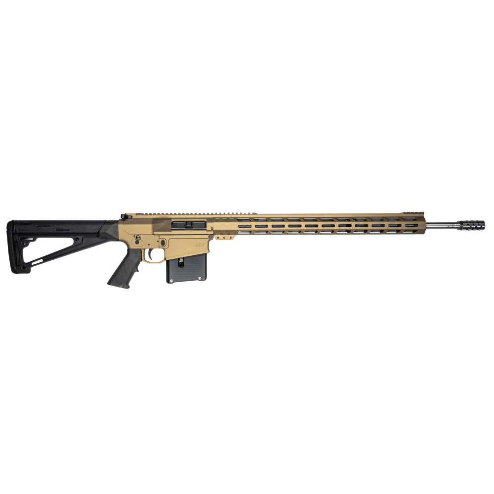GLFA AR Long Action Rifle 6.5 PRC 5rd Magazine 24" Barrel MLOK Handguard Bronze Cerakote