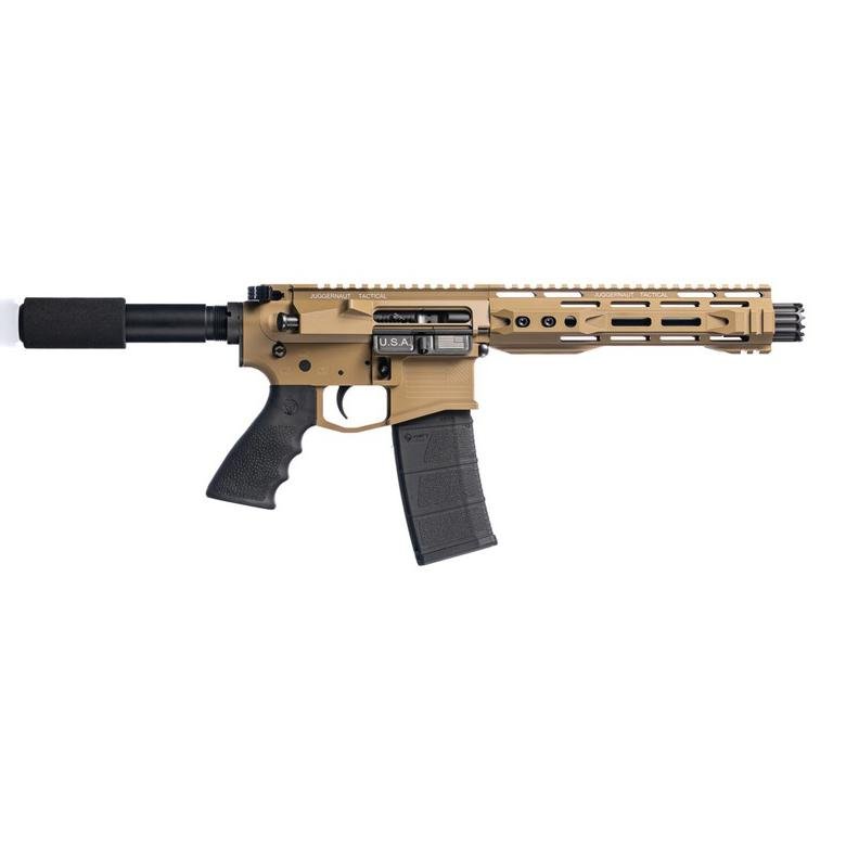 Juggernaut CA Roster AR-15 Handgun 5.56 10rd Magazine 8.5″ Barrel Cerakote Magpul FDE Juggernaut CA Roster AR-15 Handgun 5.56 10rd Magazine 8.5″ Barrel Cerakote Magpul FDE