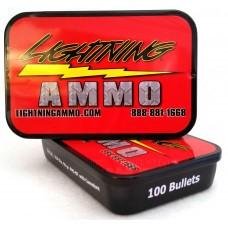 Lightning Ammo Rifle Bullets .22 Cal .224″ 55 gr FMJ-BT w/c  100/ct Tin