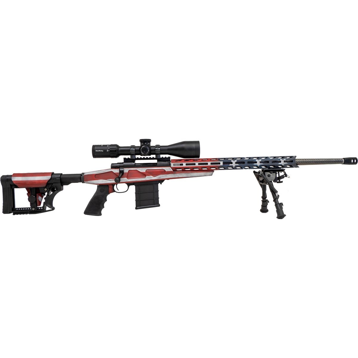 Howa M1500 Flag APC Chassis Rifle 6.5 Creedmoor 10rd Magazines(3) 24″ Threaded Barrel 2 Grips Howa M1500 Flag APC Chassis Rifle 6.5 Creedmoor 10rd Magazines(3) 24″ Threaded Barrel 2 Grips