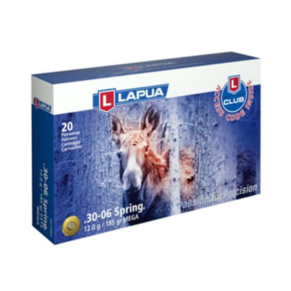 Lapua Rifle Ammo 30-06 Springfield 185gr Mega Soft Point bx/20 Lapua Rifle Ammo 30-06 Springfield 185gr Mega Soft Point bx/20