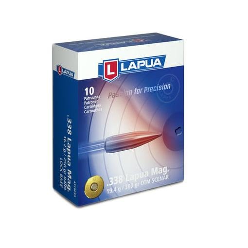 Lapua Rifle Ammunition .338 Lapua Mag 300 gr HPBT 2723 fps 10/ct Lapua Rifle Ammunition .338 Lapua Mag 300 gr HPBT 2723 fps 10/ct