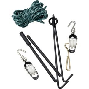 LEM Products Collapsible Gambrel with Rope Hoist