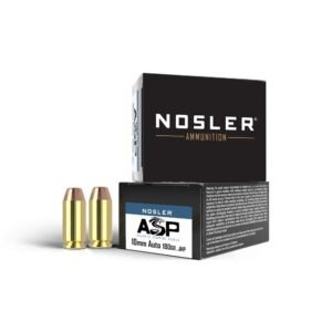 Nosler ASP Handgun Ammunition 10mm Auto 180gr JHP 1150 fps 20/ct