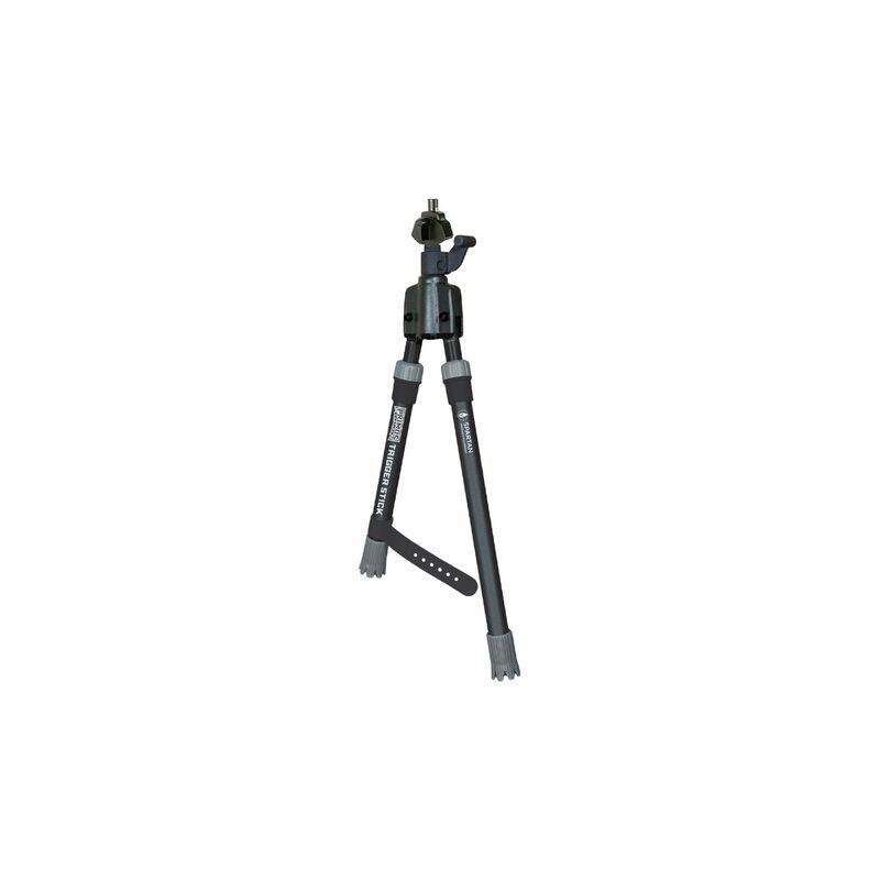 Primos Trigger Stick Gun Mounted Bipod Short Black with Spartan Technology Primos Trigger Stick Gun Mounted Bipod Short Black with Spartan Technology
