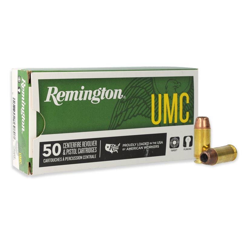 Remington UMC Handgun Ammunition .40 S&W 180 gr JHP 990 fps 50/box Remington UMC Handgun Ammunition .40 S&W 180 gr JHP 990 fps 50/box
