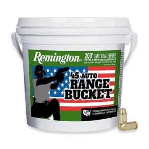 Remington UMC “Range Bucket” Handgun Ammunition .45 ACP 230 gr FMJ 835 fps 200/ct