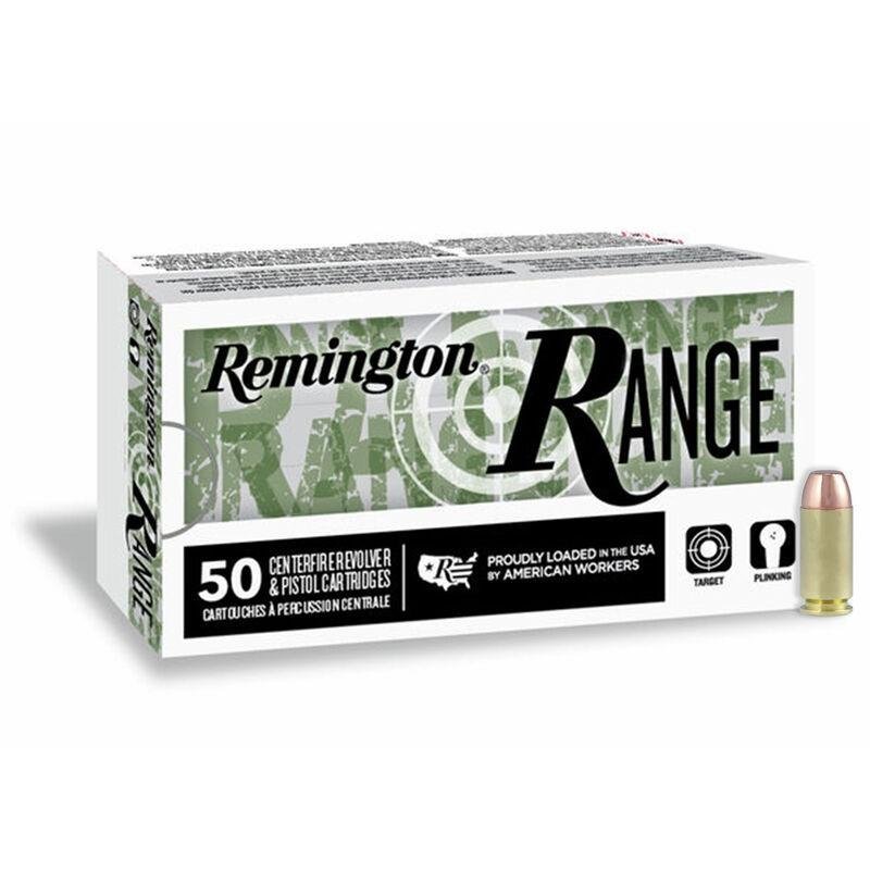 Remington Range Handgun Ammo .40 S&W 180 gr FMJ 990 fps 50/ct Remington Range Handgun Ammo .40 S&W 180 gr FMJ 990 fps 50/ct